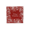 Serviettes x20 "Merry Christmas" rouge