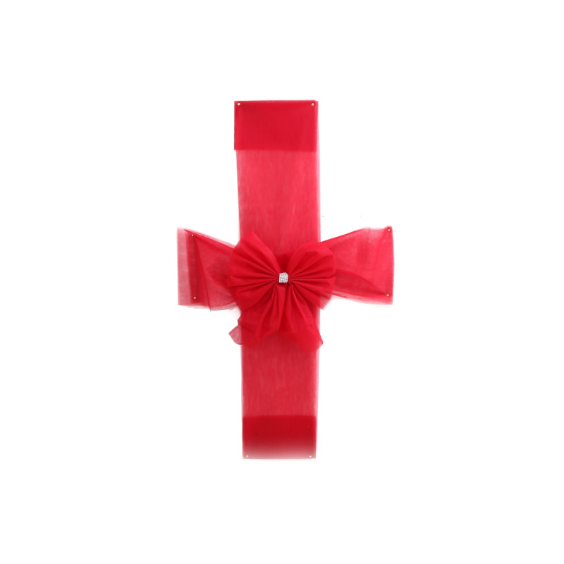 Nœud de porte Rouge 45x246cm