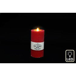 Bougie led pillier Rouge 7,5x15cm