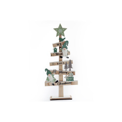 Arbre pancarte Noel vert