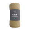 PLAID WOOLY BEIGE 125x150CM BOUCLETTE UN