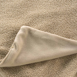 PLAID WOOLY BEIGE 180x220CM BOUCLETTE UN
