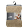 PLAID WOOLY BEIGE 180x220CM BOUCLETTE UN