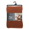 PLAID WOOLY TERRACOTTA 180x220CM BOUCLET
