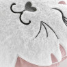 COUSSIN CHATCHAT 40CM VELOURS+IMIT FOURR