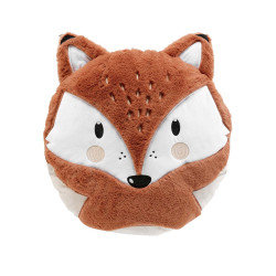 COUSSIN ROXY 40CM VELOURS+IMIT FOURRURE+