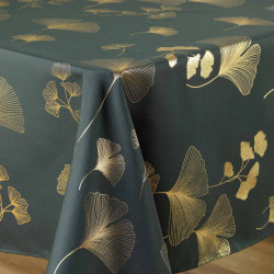 NAPPE BLOOMY VERT/OR 150X240CM