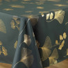 Nappe de table Bloomy vert et or 150x240cm