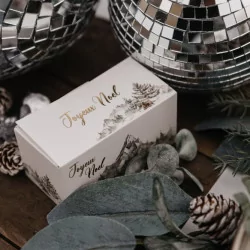 Boites à Chocolats "Joyeux Noël" Let it snow Lot de 4