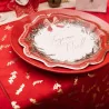 Assiettes en Carton "Joyeux Noël" Rouge, Vert et Or