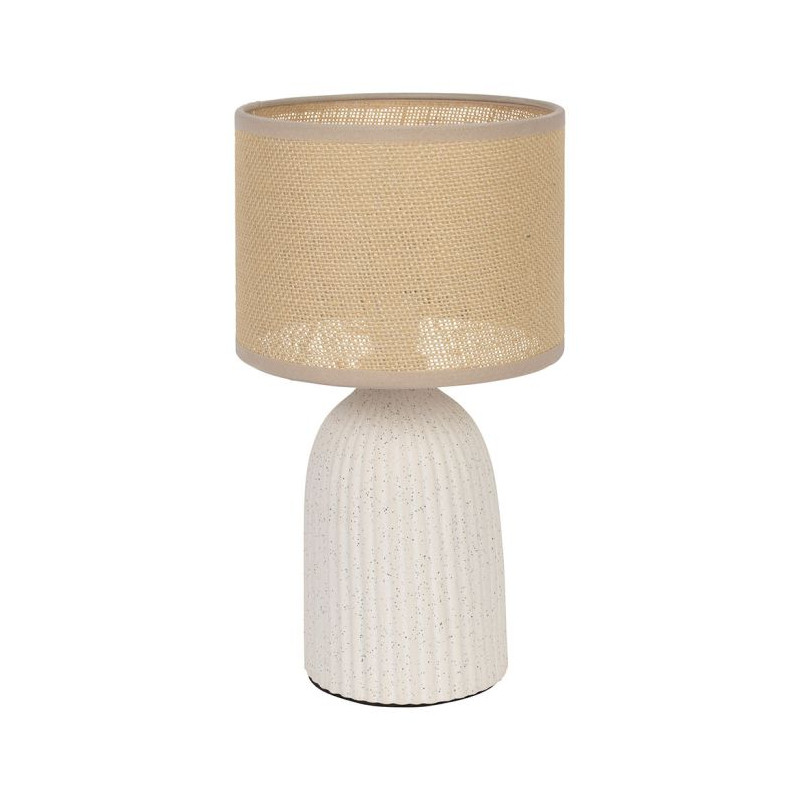 LAMPE ESSENCIA ECRU D16XH28CM