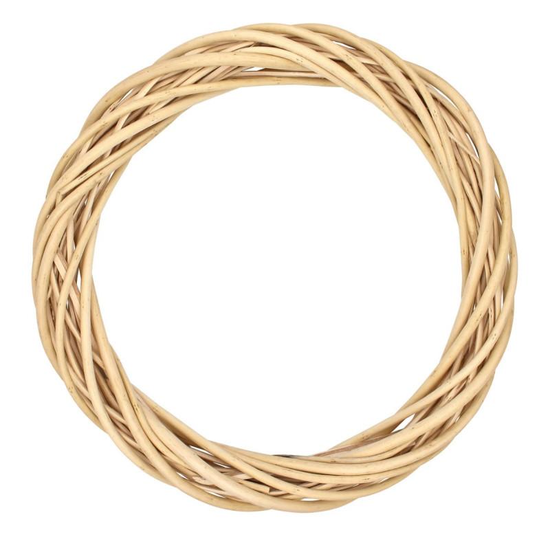 Couronne osier naturel 30x4,5cm