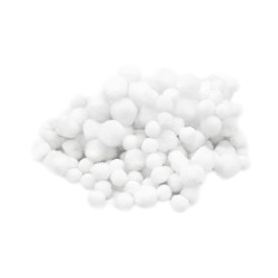 Méga pack pompons blancs, 0,8 à 1,5cmx2