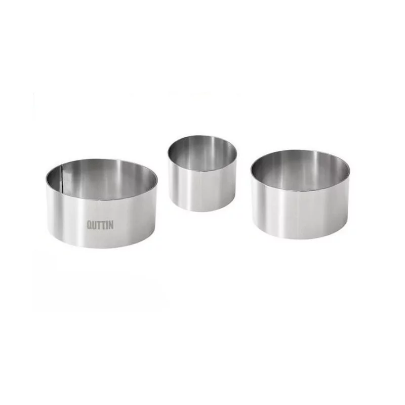 SET DE 3 EMPORTES PIECES EN INOX D6/8/10
