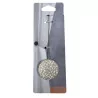 Rund metallisk magnetisk tieback mosaik Newport vitguld