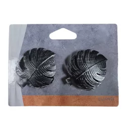 PM Acapulco morsetto metallico x2 nero argento