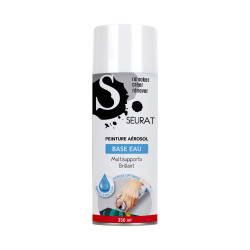 BOMBE DE PEINTURE BLANC BRILLANT A BASE