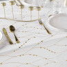 NAPPE FIRMAMENT BLANC/OR 140x240CM