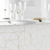 NAPPE LOUXOR BLANC/OR 140x240CM NAPPE LOUXOR BLANC/OR 140x240CM