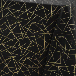 NAPPE MIKADO NOIR/OR 140x240CM