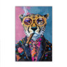 TOILE PAILLETTES GUEPARD LUNETTES CIGARE