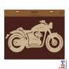 MOTO DECO BOIS 70X40CM 75x0,4x62