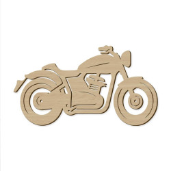 MOTO DECO BOIS 70X40CM 75x0,4x62