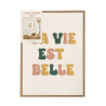 TOILE TUFTEE LA VIE EST BELLE 30x5x40