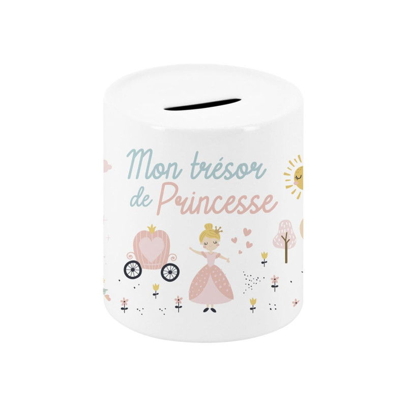 TIRELIRE "TRESOR DE PRINCESSE" CERAMIQUE
