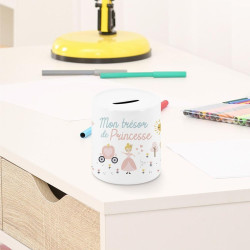 TIRELIRE "TRESOR DE PRINCESSE" CERAMIQUE