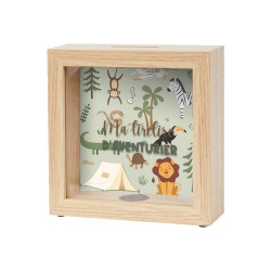 TIRELIRE ENFANT "AVENTURIER" 16x5x16 CAR