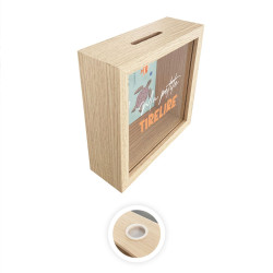 TIRELIRE ENFANT "OCEAN" 16x5x16 CARRE