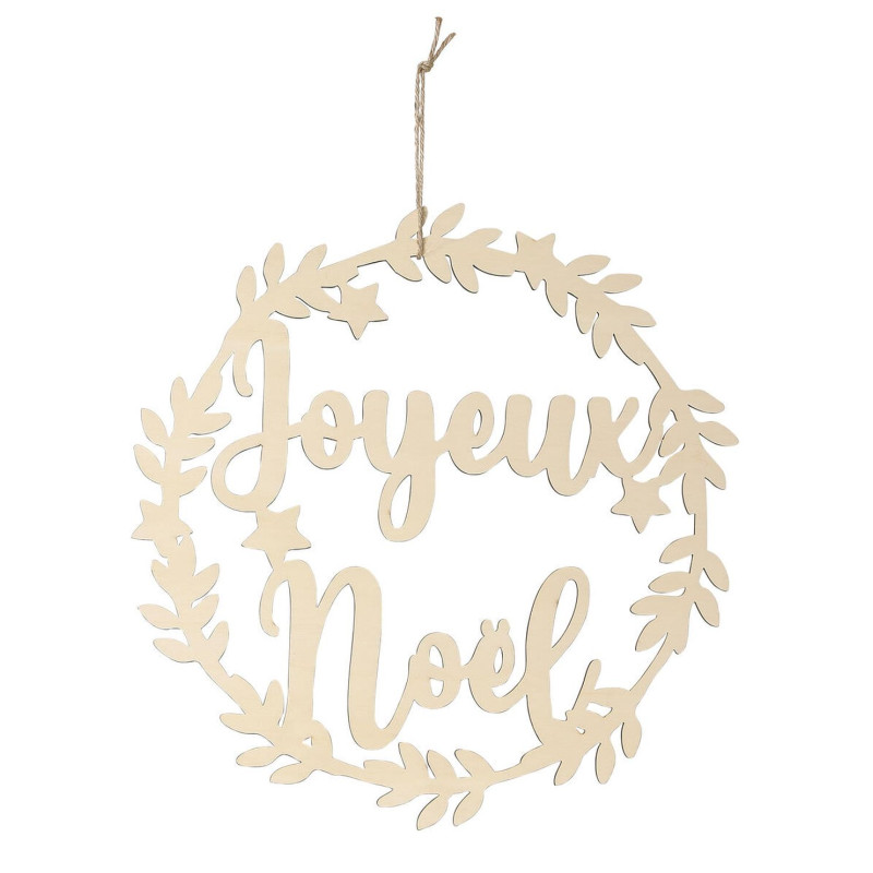Couronne de Noël en Bois à Décorer D29cm DIY Couronne de Noël en Bois à Décorer D29cm DIY