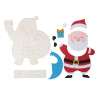 Kit Père Noël en bois à décorer 18x17x3c