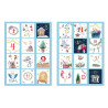 Gommettes calendrier avent vintage 4,2x4