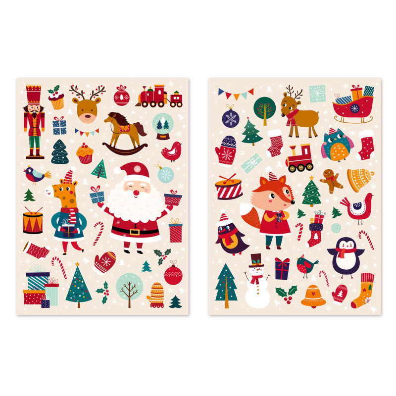 Gommettes Noël enfantin 1,1 à 8,7cmx69 p