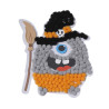 Kit monstre balai en pompons 14,5x18,5cm