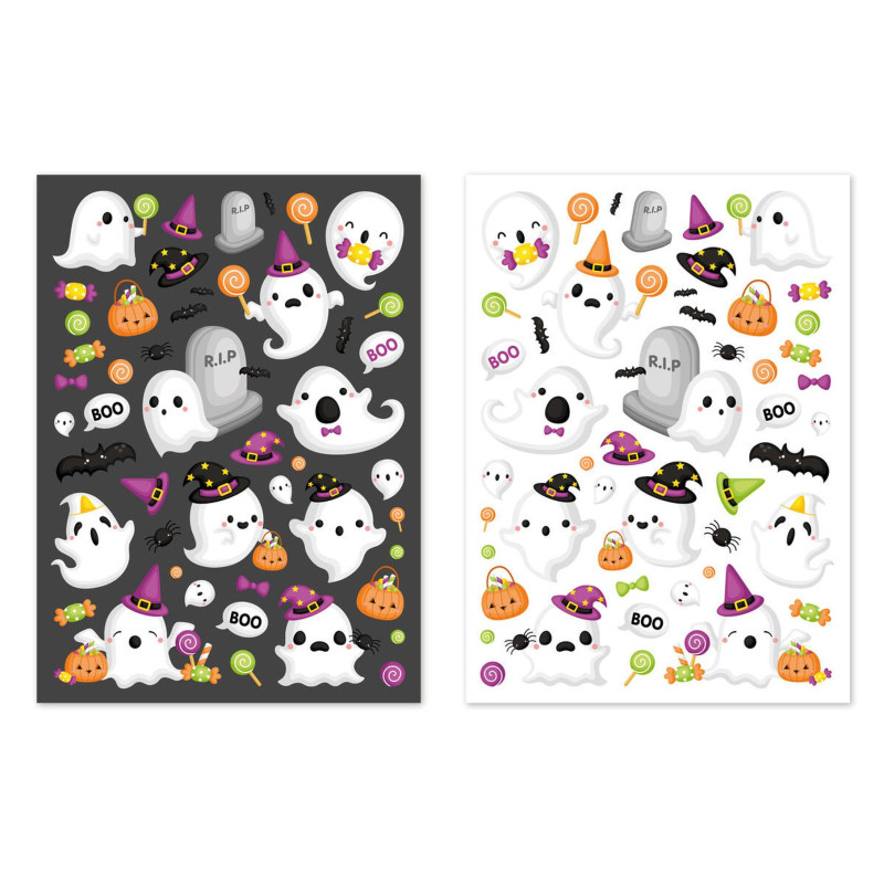 Gommettes fantômes, 0,6 à 5,7cmx94pcs
