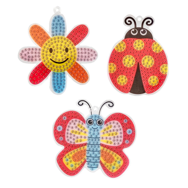 Kit porte clés diamond painting INSECTES