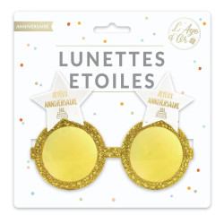 LUNETTES ETOILE ANNIV. PAILETTES DORÉE