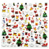 STICKERS 3D CAOUTCHOUC NOEL 0,5 A 4,5CM