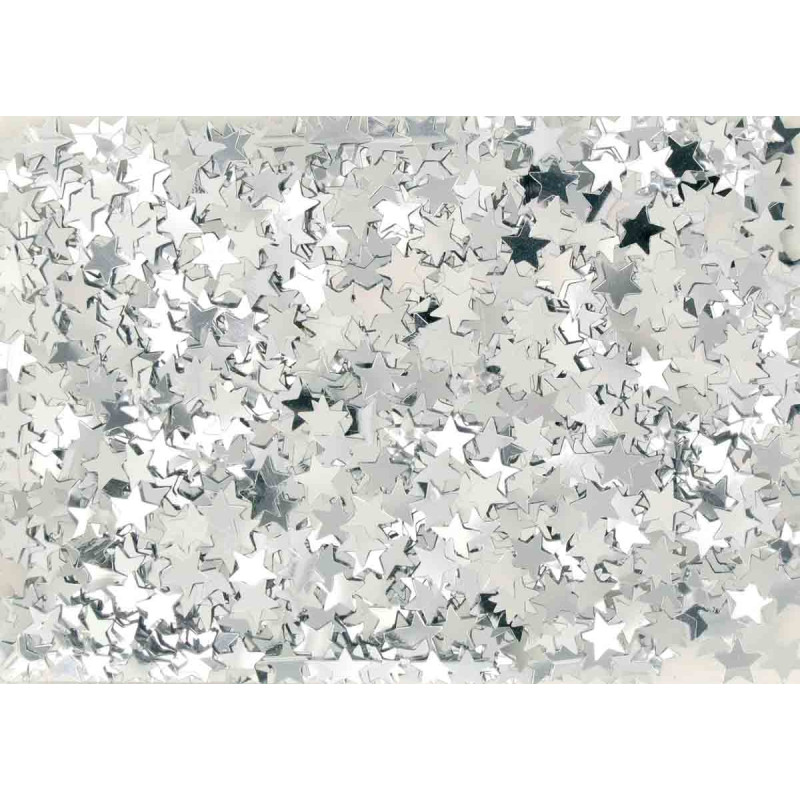 PAILLETTES éTOILES ARGENT SACHET 50 GRS