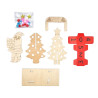 Kit calendrier de l'Avent en bois à mont