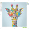 Kit diamond painting "Drôle de GIRAFE" 3