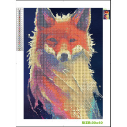 Kit diamond painting RENARD 30x40cm