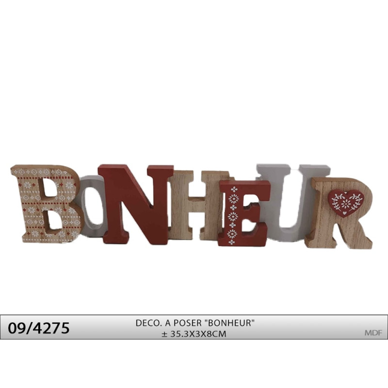 DECO. A POSER "BONHEUR"
