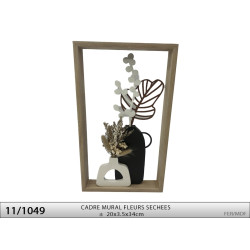 CADRE MURAL FLEURS SECHEES 20x34CM