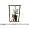 CADRE MURAL FLEURS SECHEES 20x34CM