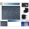 Rideau stalactite 180LED blanc froid - T