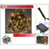 Guirlande 144LED Blanc chaud a piles -